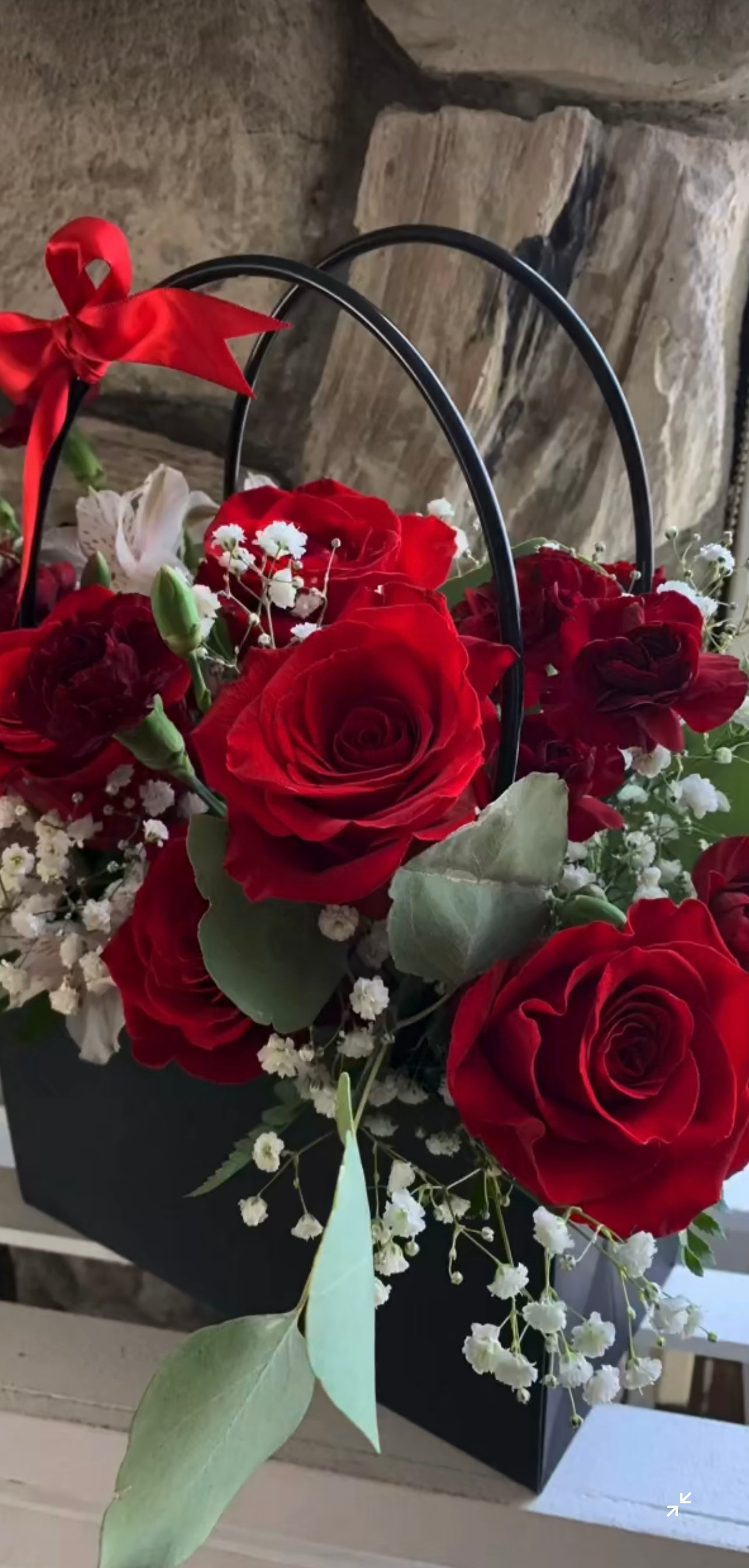 Red flowers Bag