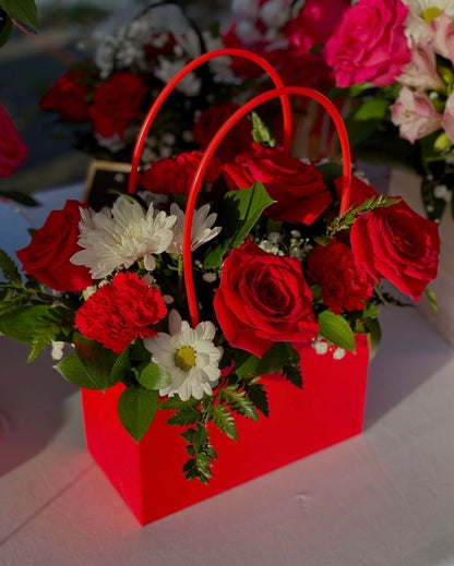 Red flowers Bag