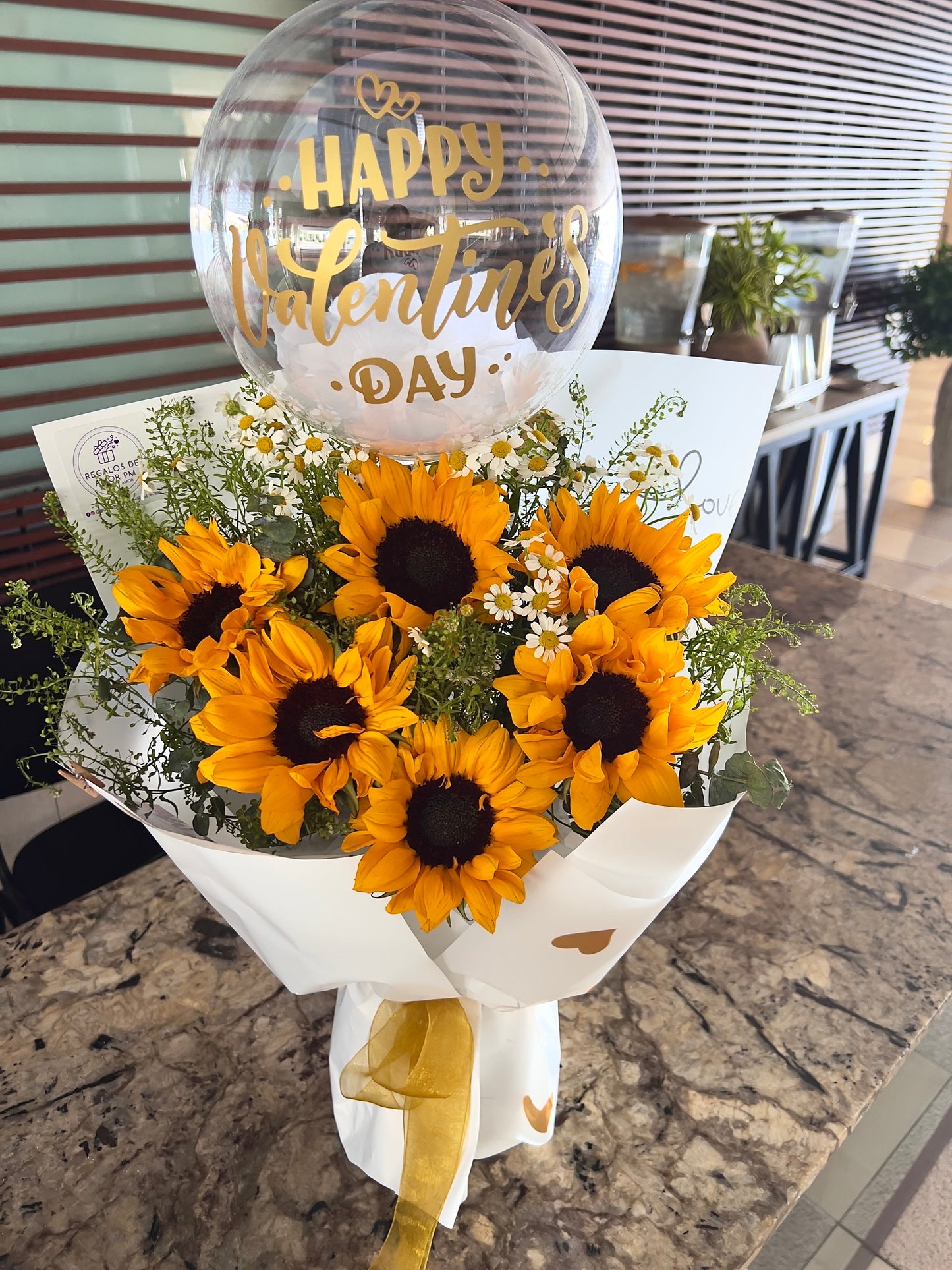 Amor de Girasoles globo
