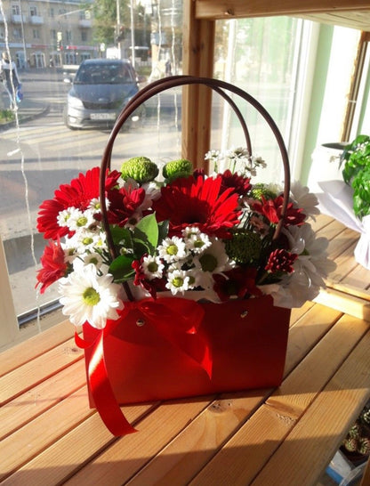 Red flowers Bag
